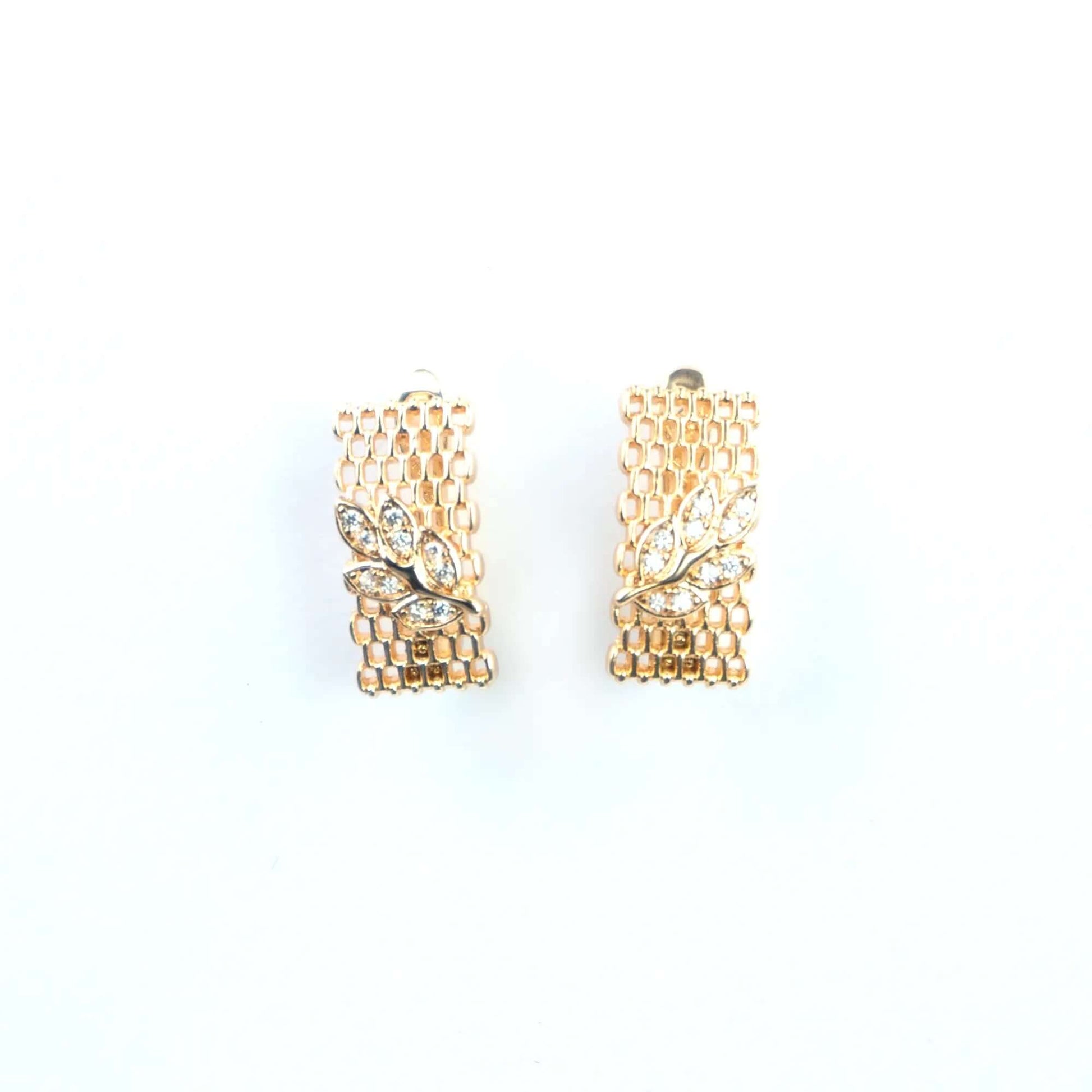 Diamond Mesh Studs - Diamond Mesh Rings - Own It Pure