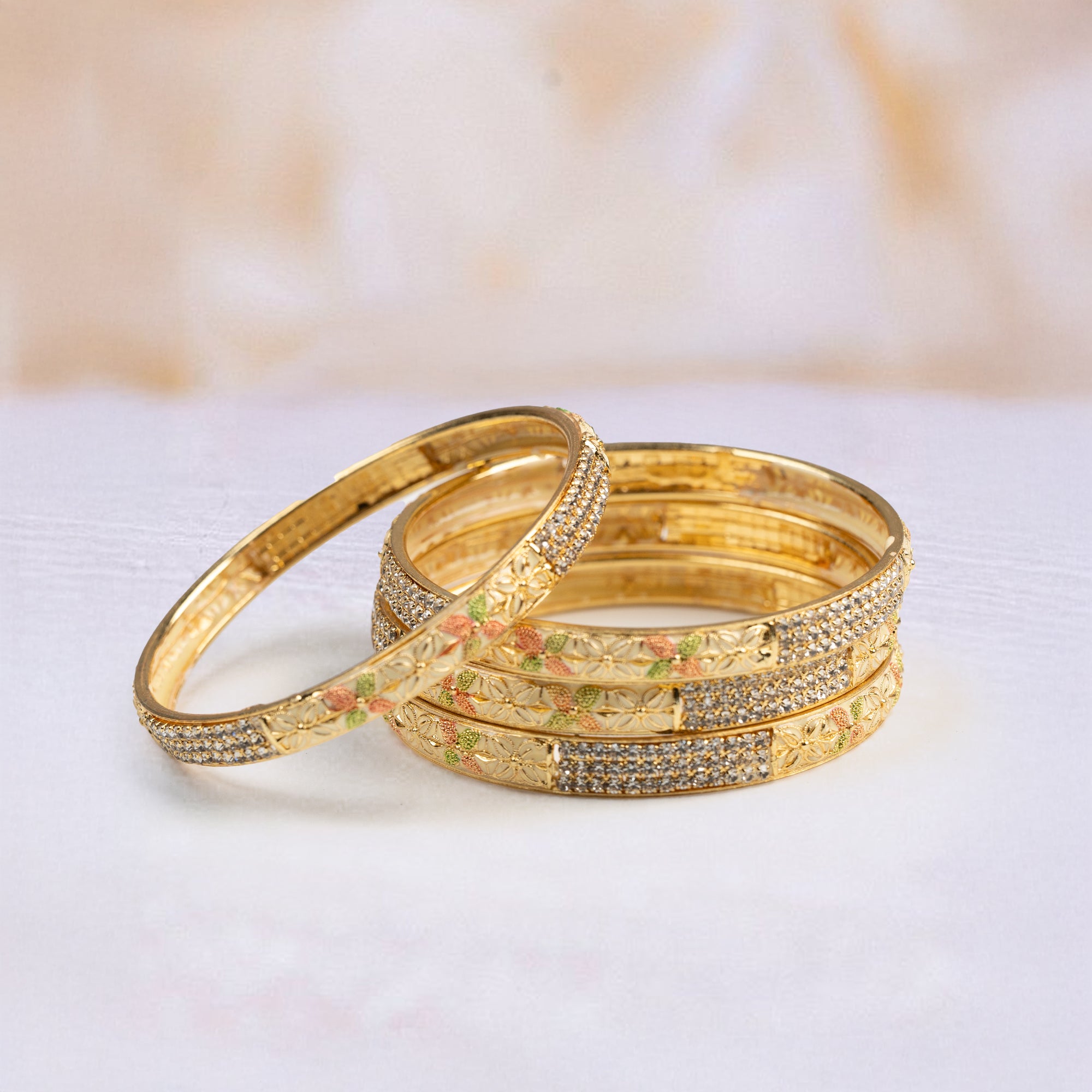 Ornate Gold Bangles