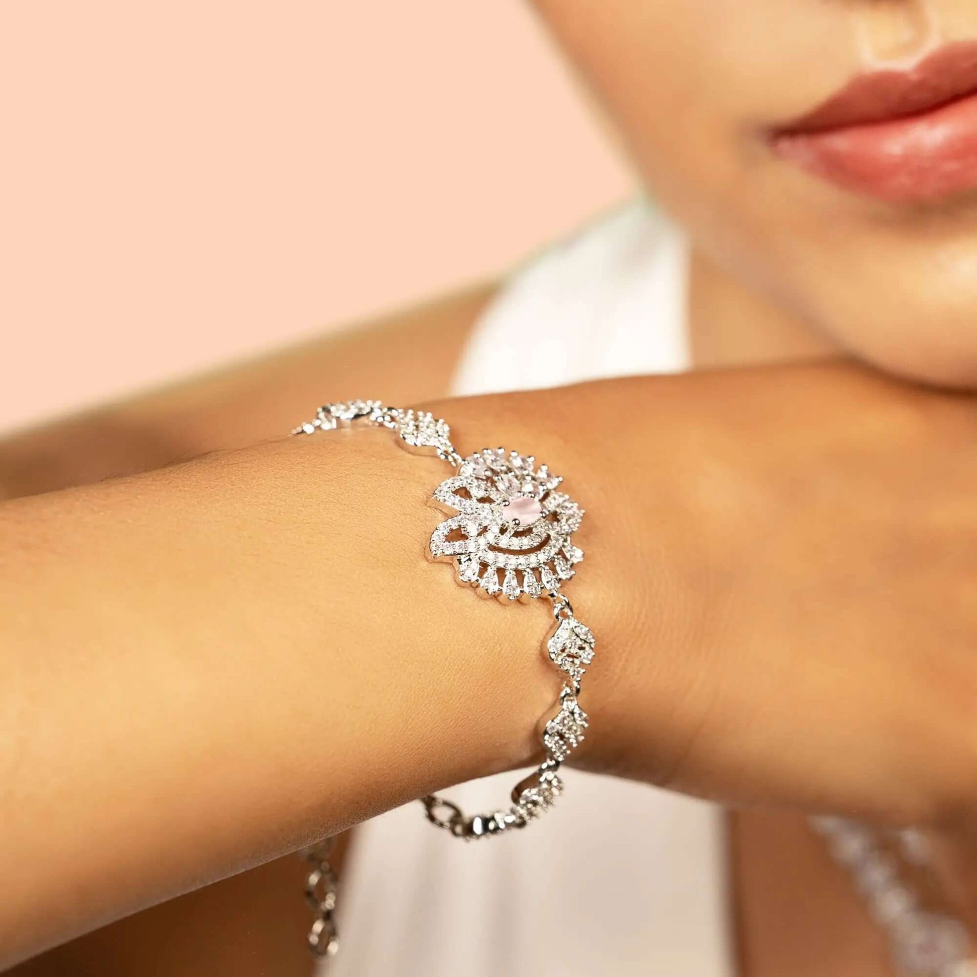 Sparkling Cluster Bracelet