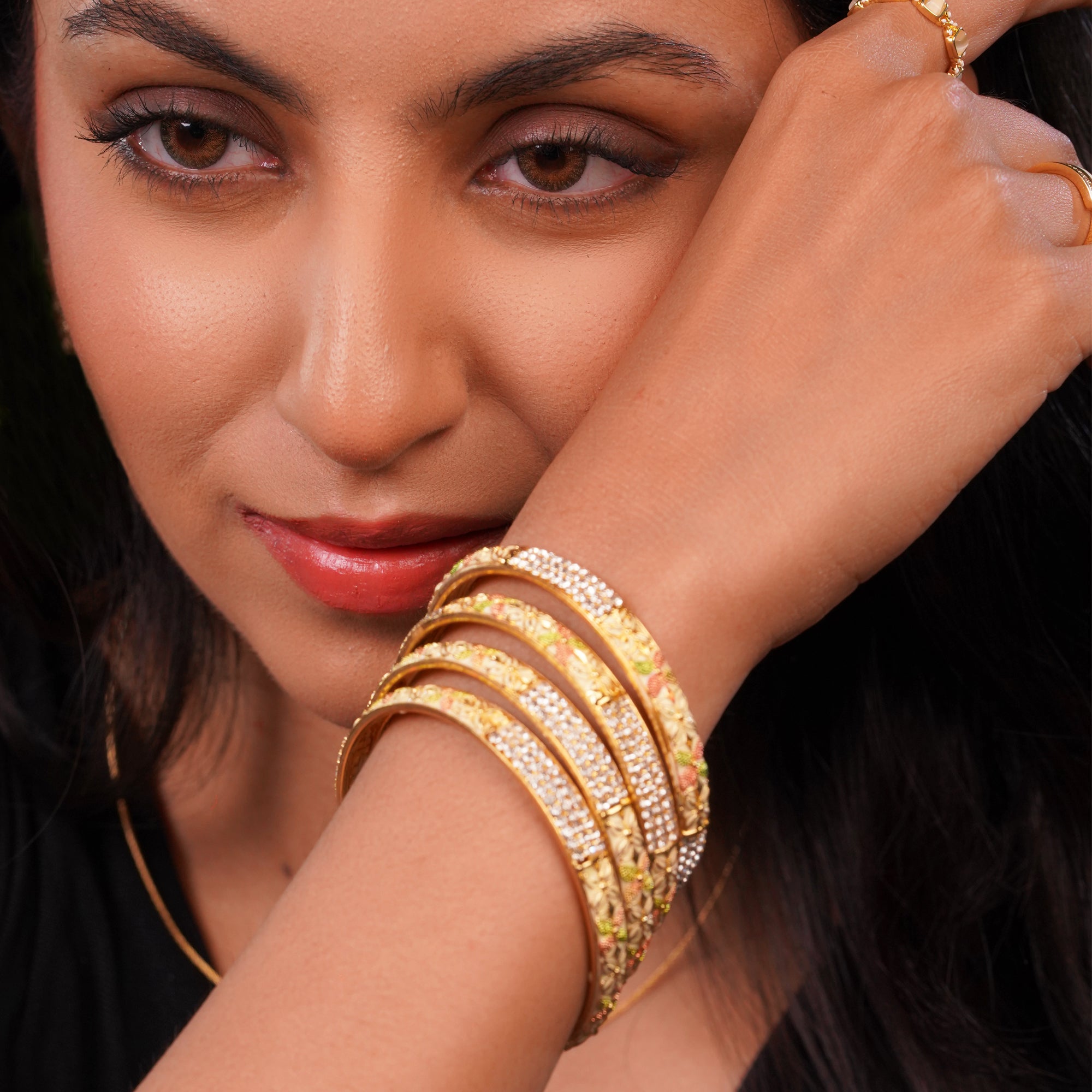 Ornate Gold Bangles