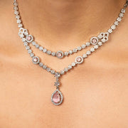 Pink Teardrop Necklace Set - Own It Pure