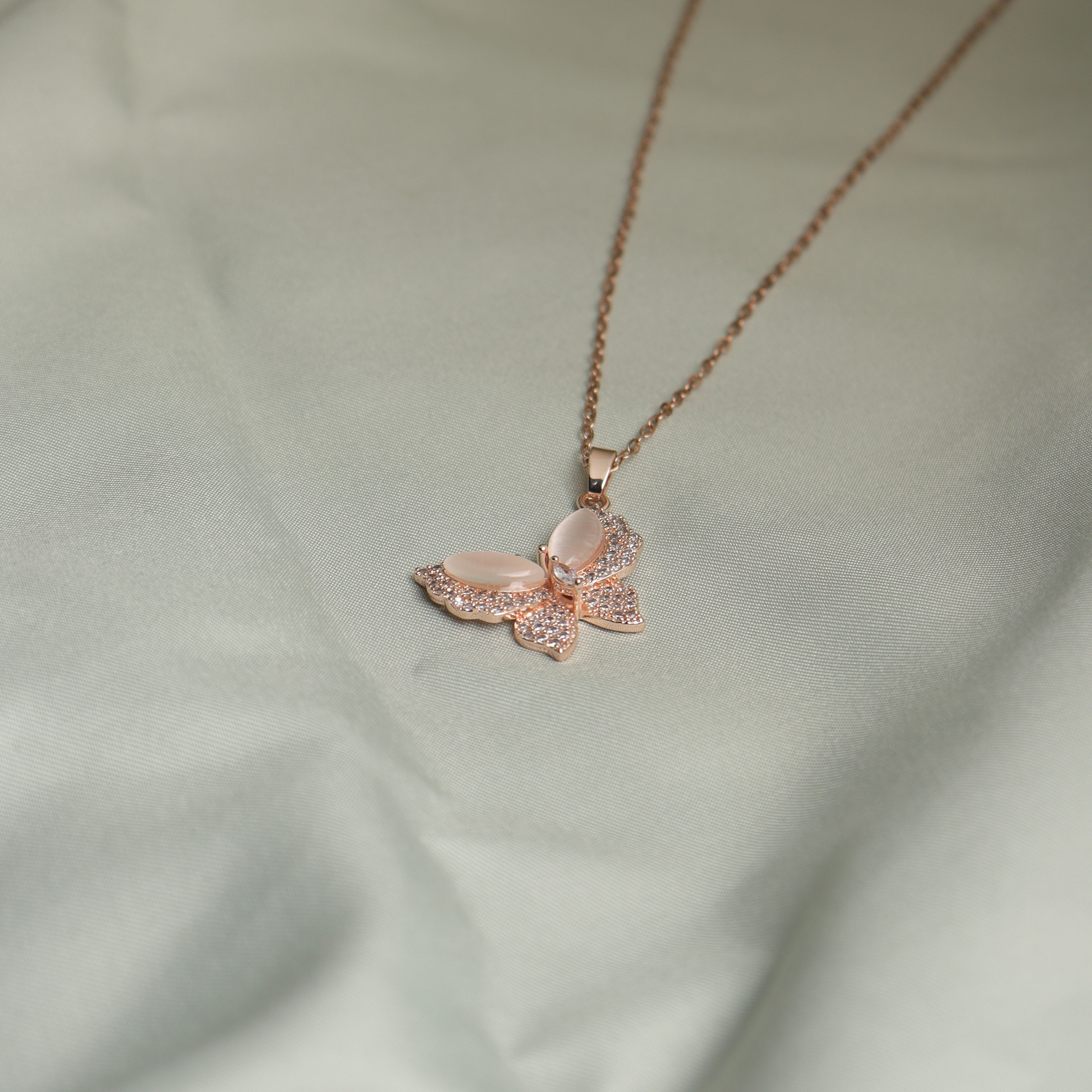 Crystal Butterfly Necklace