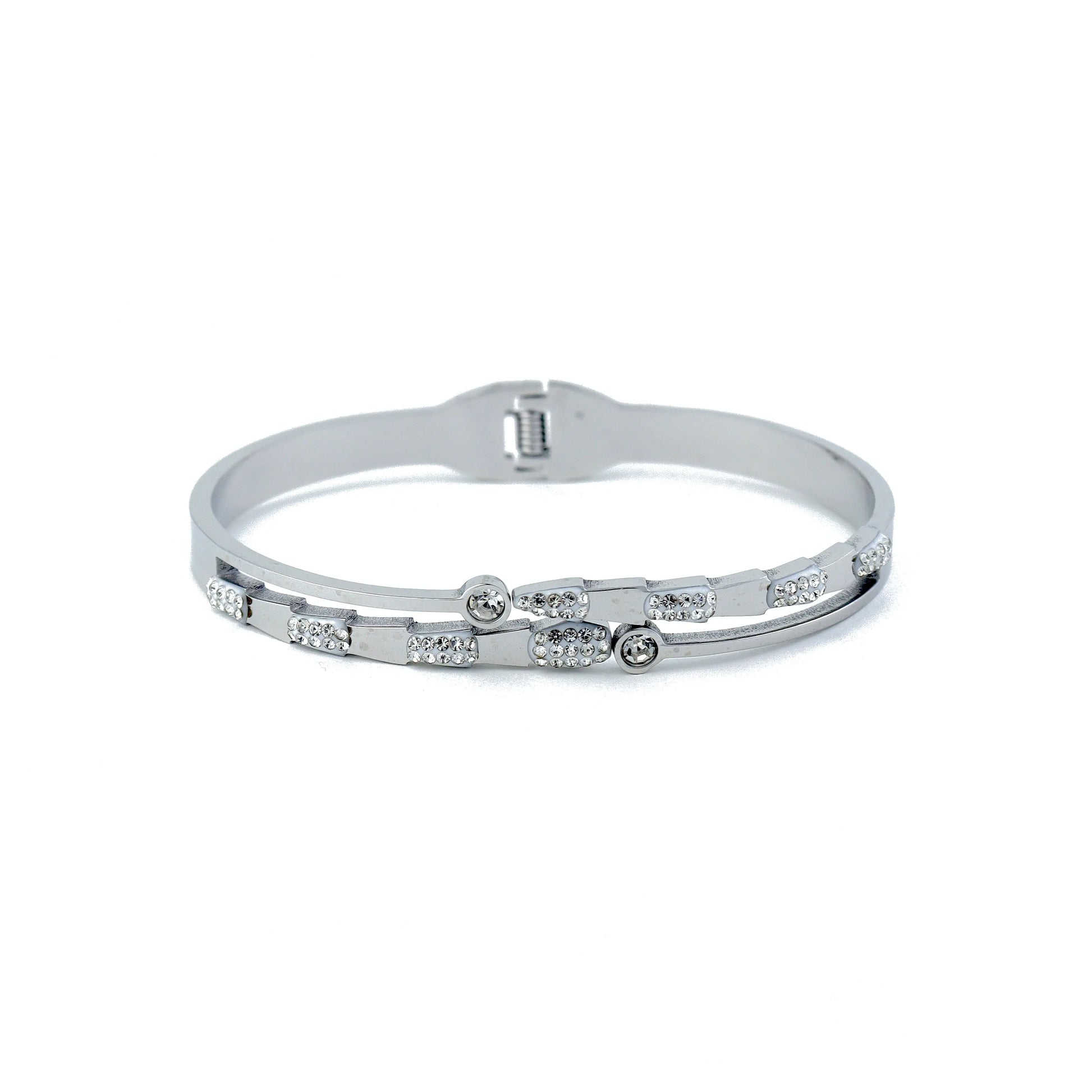 Gleam Silver Studded Bracelet - Own It Pure